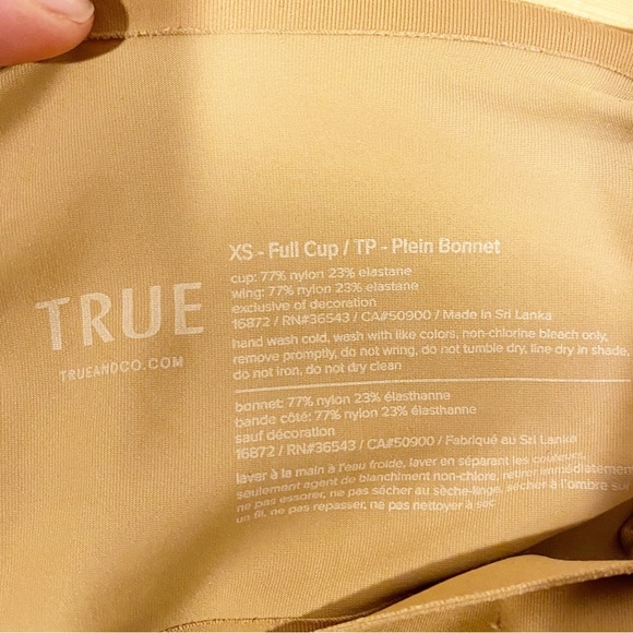 True & Co | True Body Lift V Neck Bra Sz. XS - Picture 6 of 6